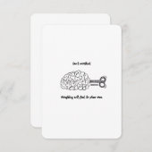 Ne réfléchissez pas trop, c'est bon - Carte Plat (Devant / Derrière)