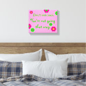 Ne regarde pas en arrière ... Impression en toile (Insitu(Chambre))