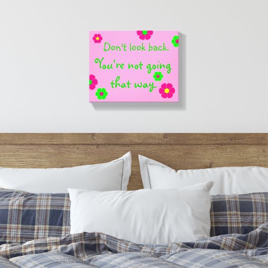 Ne regarde pas en arrière ... Impression en toile (Insitu(Chambre))