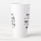 Ne regarde pas en arrière... Tasse latte (Devant)