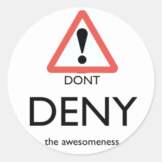 ne reniez pas l'imprévu........ autocollants (Devant)