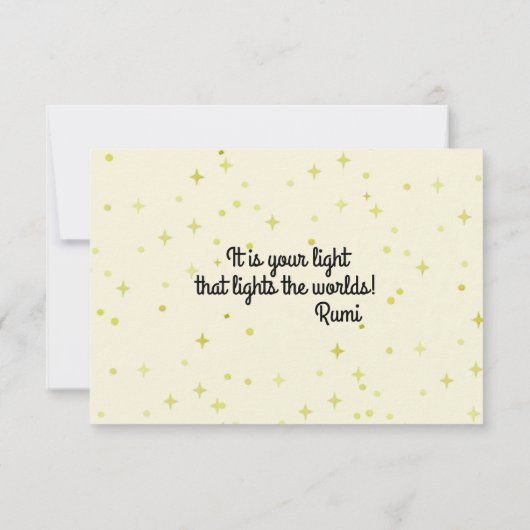 Ne sais-tu pas encore Carte de voeux (Dos)