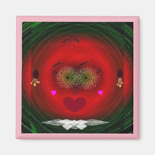 "Ne serez-vous pas ma Saint Valentin" Aimant de de (Devant)