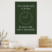 Ne sois pas en retard ! Poster en classe (Cuisine)