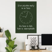 Ne sois pas en retard ! Poster en classe (Bureau à domicile)