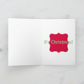 Ne sois pas triste, c'est Noël ! Carte de vœux (Intérieur)