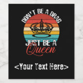 Ne sois pas un Étiquette de tiroirs (Étiquettes simples)