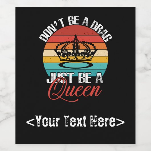 Ne sois pas un Étiquette de tiroirs (Étiquettes simples)