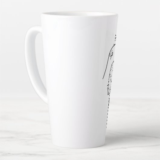 Ne sois pas un Oosik Latte Mug (Angle gauche)