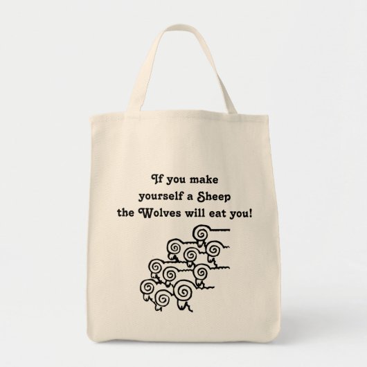 Ne sois pas un sac de mouton (Devant)