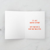 Ne sortez pas ! Carte d'anniversaire (Intérieur)