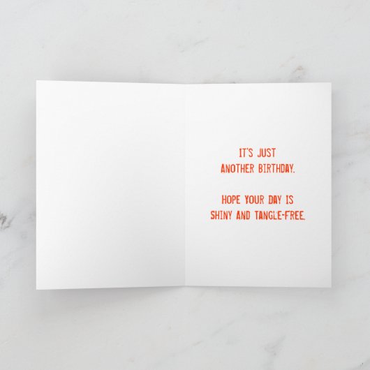 Ne sortez pas ! Carte d'anniversaire (Intérieur)