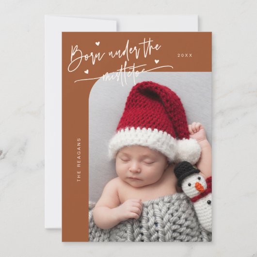 Né Sous Le Faire-part de naissance De Mistletoe Te (Devant)