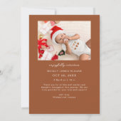 Né Sous Le Faire-part de naissance De Mistletoe Te (Dos)