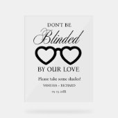Ne soyez pas aveuglés par nos amours mariage lunet (Recto)