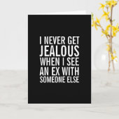 Ne soyez pas jaloux de votre carte de voeux Ex Fun (Fleur jaune)