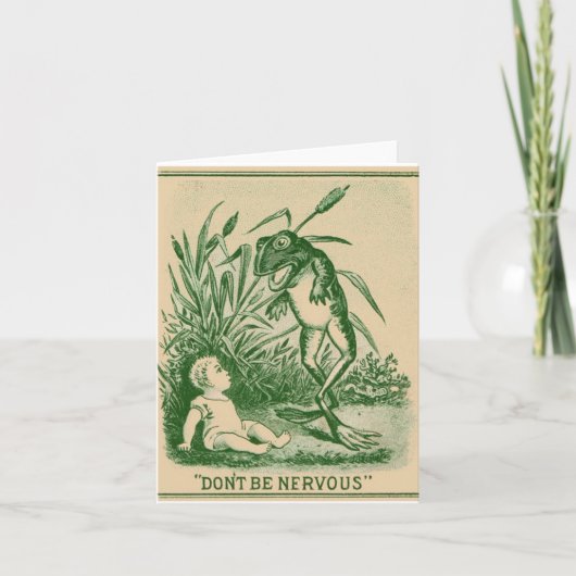 Ne soyez pas la grenouille nerveux et la carte de (Devant)