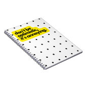 Ne soyez pas optimiste, drôle dire carnet (Côté Droit)