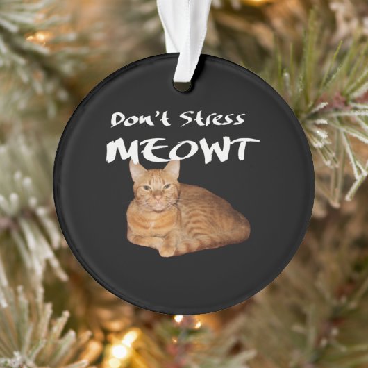 Ne stress pas Meowt - Orange Chat me stress Out (Arbre)