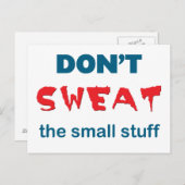 Ne suez pas la petite carte postale (Devant / Derrière)