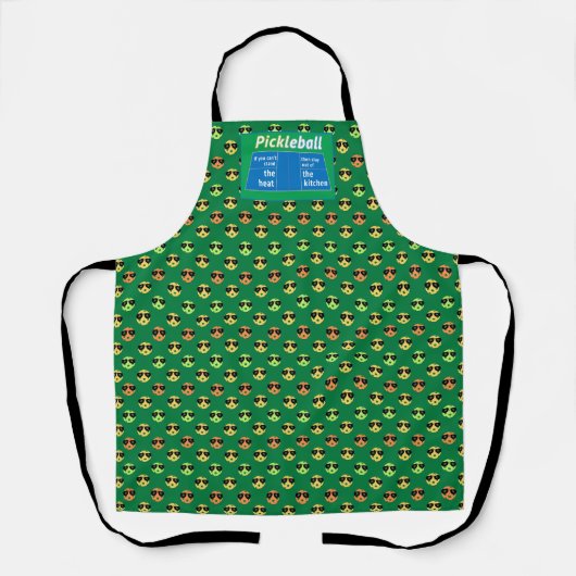 Ne supporte pas la chaleur ・ tablier de pickleball (Recto)