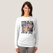 NÉ SUR 4 JUILLET CHAT T-SHIRTS (Devant entier)