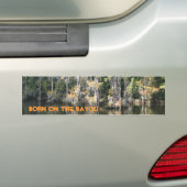 Né sur le bumper bayou Sticker (En voiture)