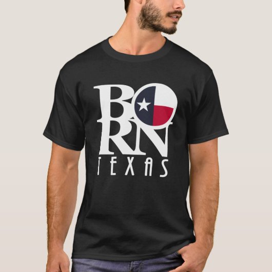 NÉ Texas (texte blanc) T-shirt (Devant)