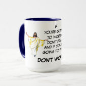NE T'INQUIÈTE PAS PRAY MUG (Devant gauche)