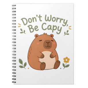Ne t'inquiète pas, sois capy - Cahier Capybara Mig