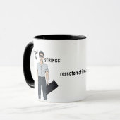 Ne tire pas mes cordes ! Mug (Devant gauche)