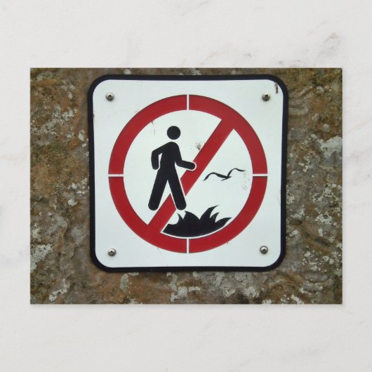 Ne tombez pas de la carte postale Cliff (Devant)