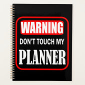 ne touchez pas à mon planificateur (Devant)