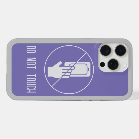 Ne touchez pas la conception pour iphone 15 (Verso Horizontal)