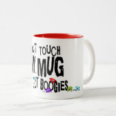 Ne touchez pas ma Mug Il y a des bogies Drôle Mug (Devant droit)