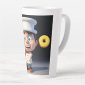 Ne Touchez Pas Mes Donuts, Latte Mug (Angle droit)