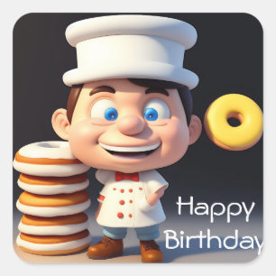 Ne Touchez Pas Mes Donuts, Stickers Anniversaire