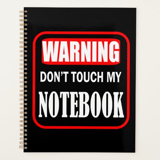 ne touchez pas mon cahier (Devant)