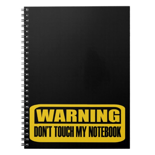 ne touchez pas mon cahier (Devant)