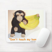 Ne touchez pas mon tapis de souris de singe (Avec souris)