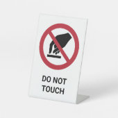 Ne Touchez pas, Panneau d'interdiction (Recto)