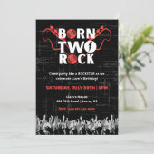 Né Two Rock Deuxième Invitation Anniversaire (Debout devant)