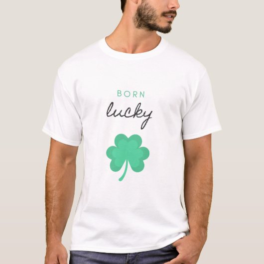 "NÉ UN SHAMROCK CHALEUREUX" T-SHIRT HOMME (Devant)