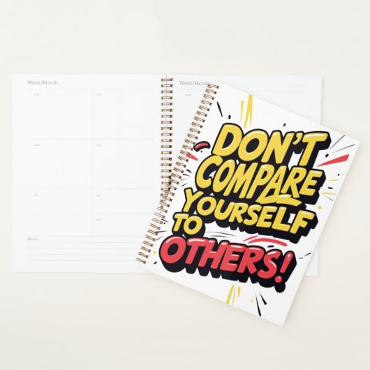 Ne vous comparez pas aux autres" - Motivationnel (Devant avec enveloppe)