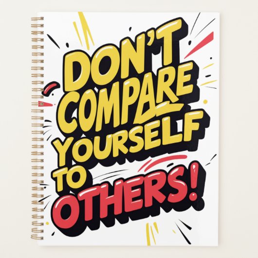 Ne vous comparez pas aux autres" - Motivationnel (Devant)