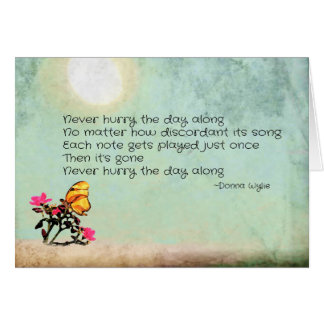 Ne vous dépêchez jamais le jour