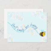 Ne vous inquiétez pas, carte postale heureuse (Devant / Derrière)