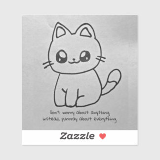 Ne vous inquiétez pas Sticker Kitty