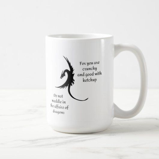 Ne vous mêlez pas des affaires de dragons mug (Droite)