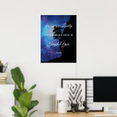 Ne vous sentez pas seul (Citation Rumi) Poster (Bureau à domicile)